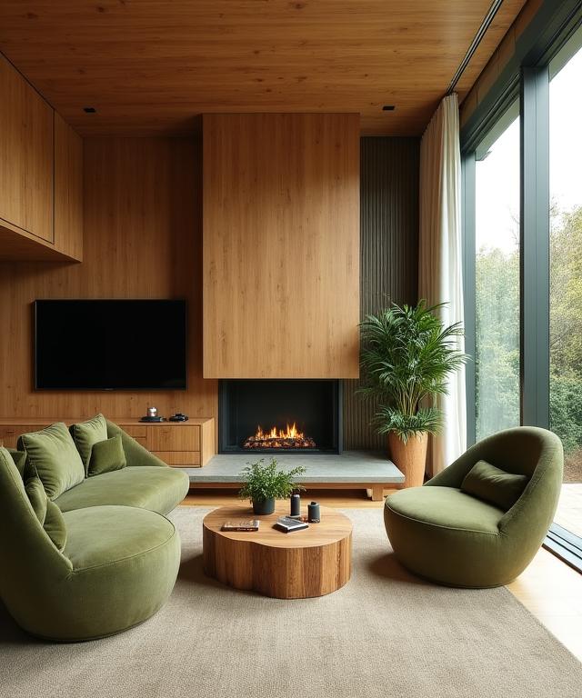Modernes, nachhaltiges Wohnzimmer-Design von Handwerkshain